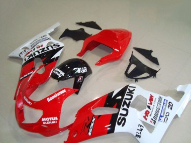Carene Suzuki GSXR 750 K1 K2 K3 01-03 - Rosso Bianco Motul