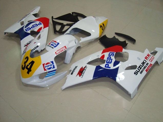 Carene Suzuki GSXR 750 K4 04-05 - Bianco Blu Pepsi 34 Carene Suzuki GSXR 750 K4 04-05 - Bianco Blu Pepsi 34