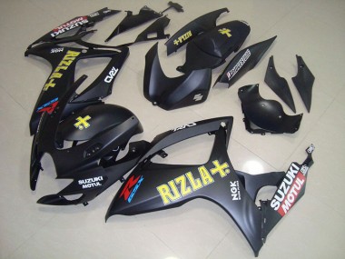 Carene Suzuki GSXR 750 K6 06-07 - Nero Giallo Rizla