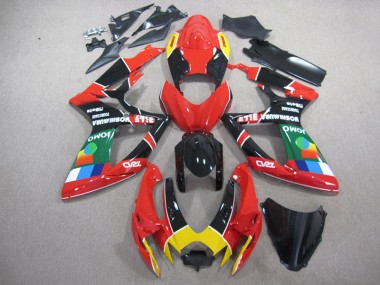 Carene Suzuki GSXR 750 K6 06-07 - Rosso Nero Verde