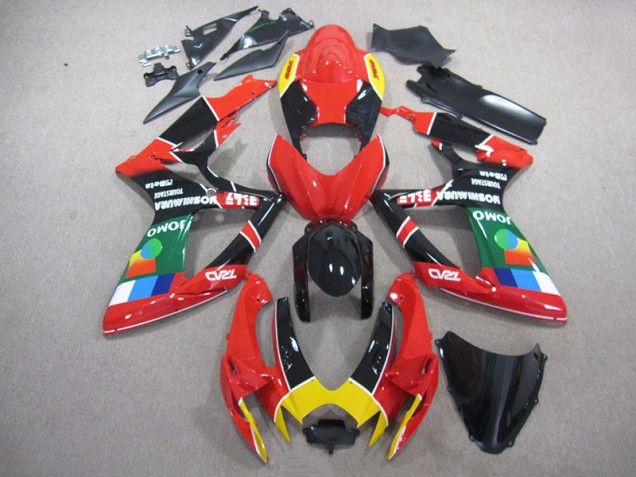 Carene Suzuki GSXR 750 K6 06-07 - Rosso Nero Verde Carene Suzuki GSXR 750 K6 06-07 - Rosso Nero Verde