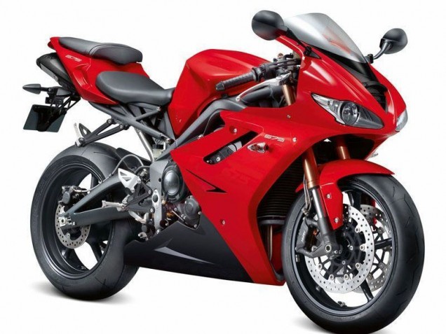 Carene Triumph Daytona 675 Triple 09-12 - Rosso Nero Carene Triumph Daytona 675 Triple 09-12 - Rosso Nero