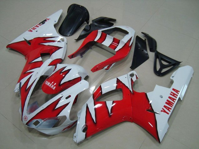 Carene Yamaha R1 00-01 - Bianco Rosso Fiamma Carene Yamaha R1 00-01 - Bianco Rosso Fiamma