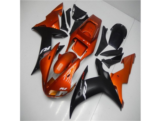 Carene Yamaha R1 02-03 - Arancia Nero Carene Yamaha R1 02-03 - Arancia Nero