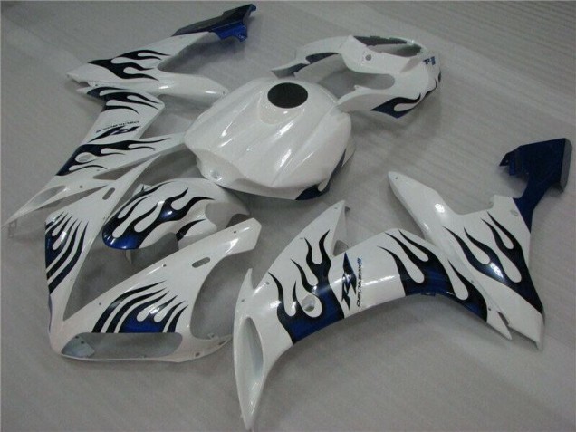 Carene Yamaha R1 04-06 - Bianco Blu Fiamma Carene Yamaha R1 04-06 - Bianco Blu Fiamma
