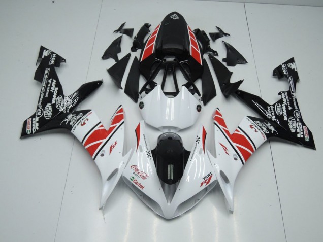 Carene Yamaha R1 04-06 - Bianco Nero Adesivos Carene Yamaha R1 04-06 - Bianco Nero Adesivos