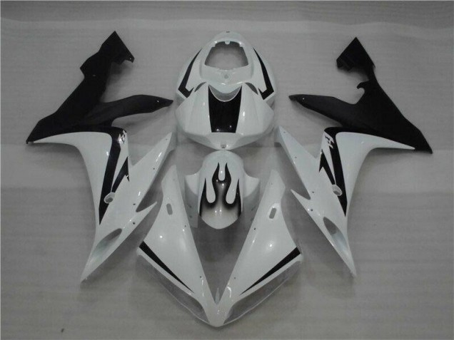 Carene Yamaha R1 04-06 - Bianco Nero Fiamma Carene Yamaha R1 04-06 - Bianco Nero Fiamma