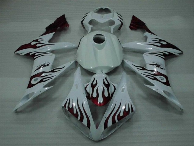 Carene Yamaha R1 04-06 - Bianco Rosso Fiamma Carene Yamaha R1 04-06 - Bianco Rosso Fiamma