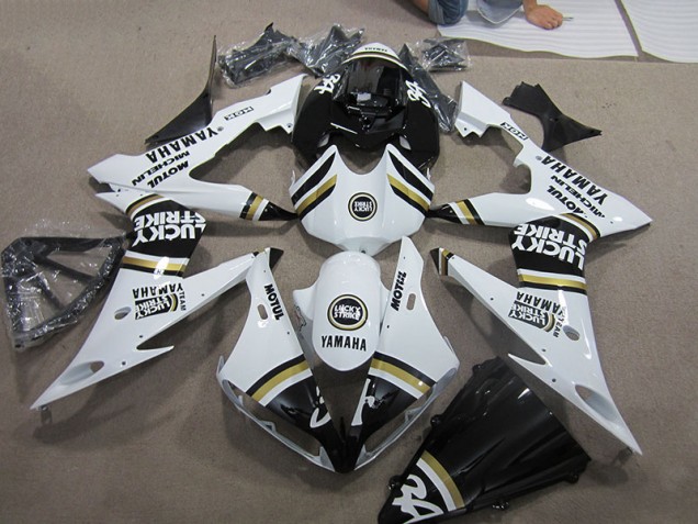 Carene Yamaha R1 04-06 - Nero Bianco Lucky Strike Carene Yamaha R1 04-06 - Nero Bianco Lucky Strike