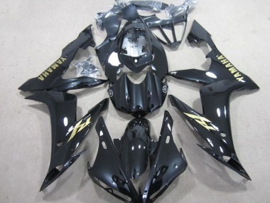 Carene Yamaha R1 04-06 - Nero Bianco Oro Decal