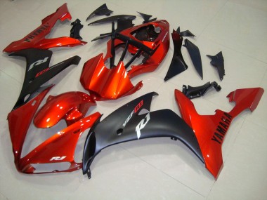 Carene Yamaha R1 04-06 - Rosso Nero Opaco