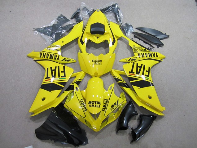 Carene Yamaha R1 07-08 - Giallo Nero Motul Fiat Carene Yamaha R1 07-08 - Giallo Nero Motul Fiat