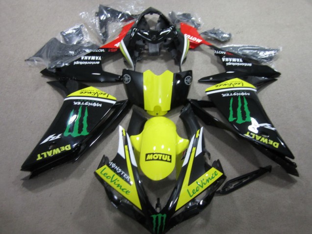 Carene Yamaha R1 07-08 - Nero Giallo Motul Leovince Carene Yamaha R1 07-08 - Nero Giallo Motul Leovince