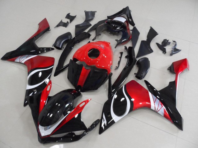 Carene Yamaha R1 07-08 - Nero Rosso Lucido Carene Yamaha R1 07-08 - Nero Rosso Lucido