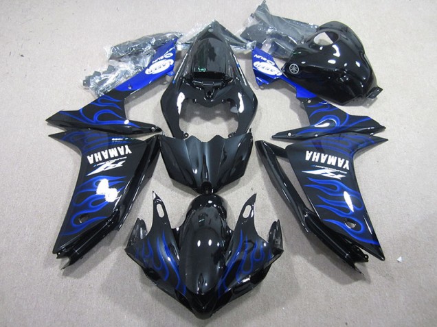 Carene Yamaha R1 07-08 - Nero con Blu Fiamma Carene Yamaha R1 07-08 - Nero con Blu Fiamma