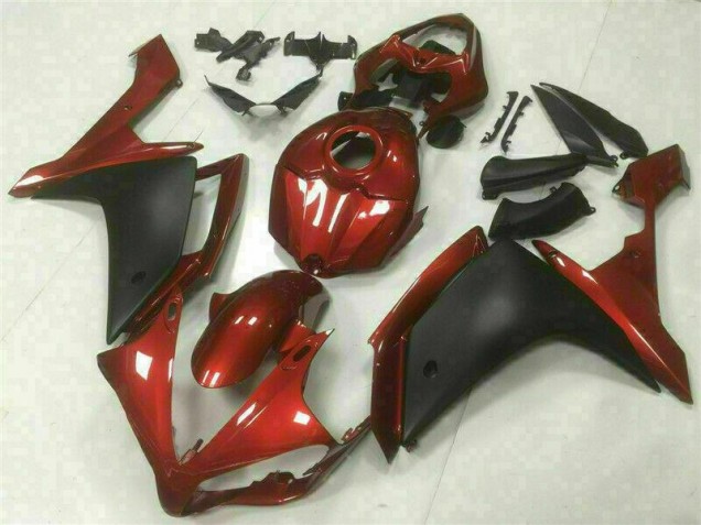Carene Yamaha R1 07-08 - Rosso Nero Carene Yamaha R1 07-08 - Rosso Nero