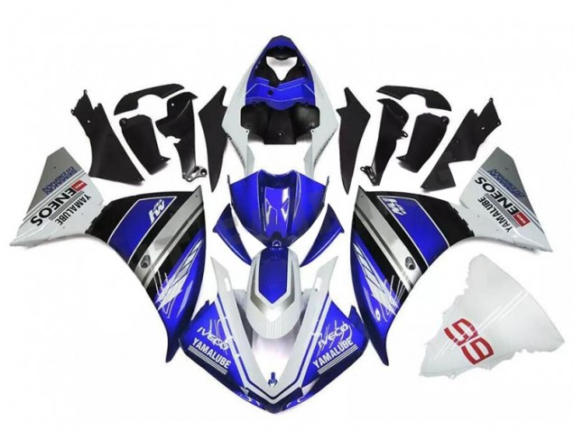 Carene Yamaha R1 09-11 - Bianco Blu Argento Carene Yamaha R1 09-11 - Bianco Blu Argento