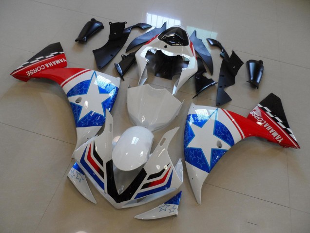 Carene Yamaha R1 09-11 - Bianco Nero Ducati Stella