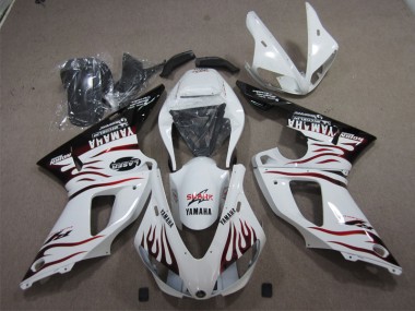 Carene Yamaha R1 09-11 - Bianco Nero Rosso Squalo