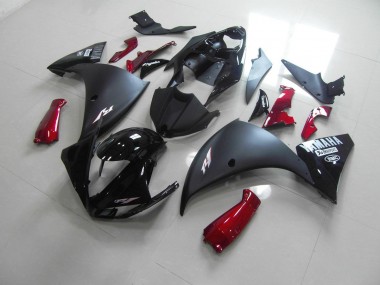 Carene Yamaha R1 09-11 - Nero Opaco Rosso