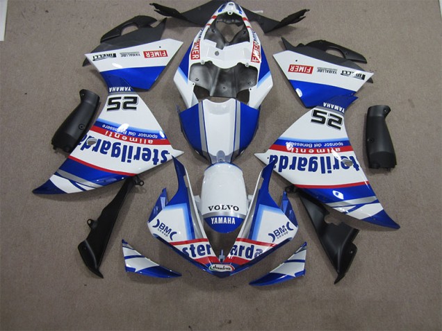 Carene Yamaha R1 12-14 - Bianco Blu Volvo Sterilgarda 25 Carene Yamaha R1 12-14 - Bianco Blu Volvo Sterilgarda 25