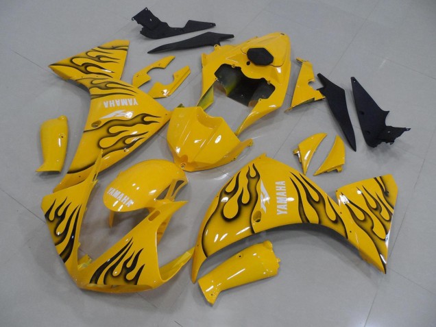 Carene Yamaha R1 12-14 - Giallo Nero Fiamma Carene Yamaha R1 12-14 - Giallo Nero Fiamma