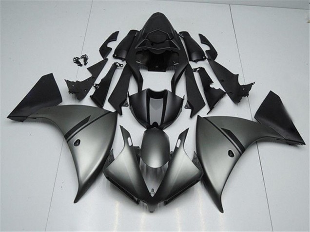 Carene Yamaha R1 12-14 - Matte Grigio Nero Carene Yamaha R1 12-14 - Matte Grigio Nero