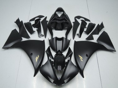 Carene Yamaha R1 12-14 - Nero Opaco Adesivo
