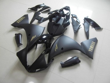 Carene Yamaha R1 12-14 - Nero Opaco Oro Adesivo