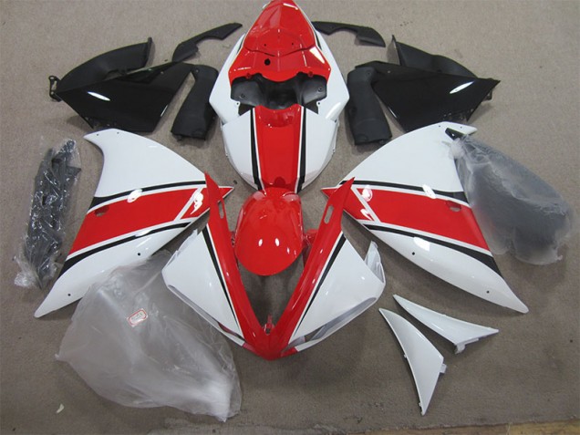 Carene Yamaha R1 12-14 - Rosso Bianco Carene Yamaha R1 12-14 - Rosso Bianco