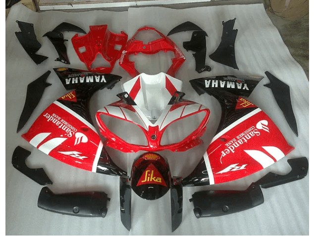 Carene Yamaha R1 12-14 - Rosso Bianco & Nero Graphic Carene Yamaha R1 12-14 - Rosso Bianco & Nero Graphic