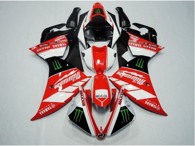 Carene Yamaha R1 12-14 - Rosso Bianco Rocol