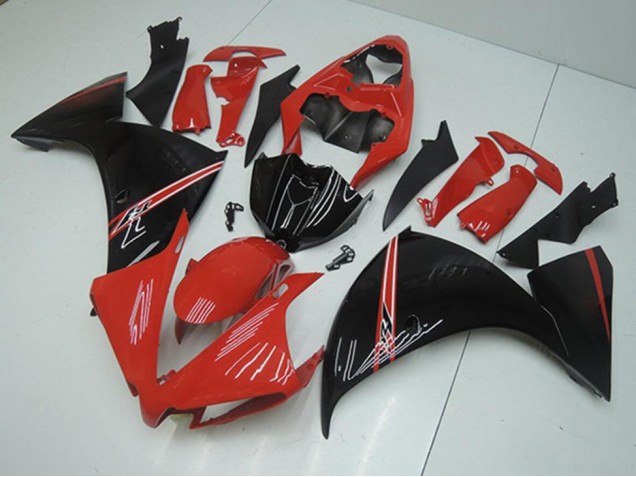 Carene Yamaha R1 12-14 - Rosso Nero Carene Yamaha R1 12-14 - Rosso Nero