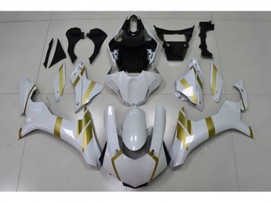 Carene Yamaha R1 15-19 - Bianco con Oro Decal