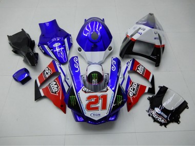 Carene Yamaha R1 15-19 - Blu Rosso KGN 21
