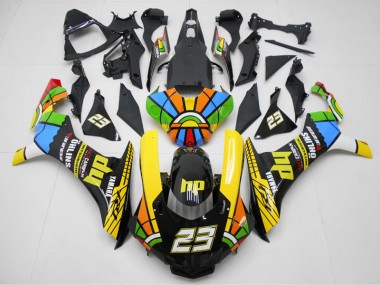 Carene Yamaha R1 15-19 - Giallo Nero 23