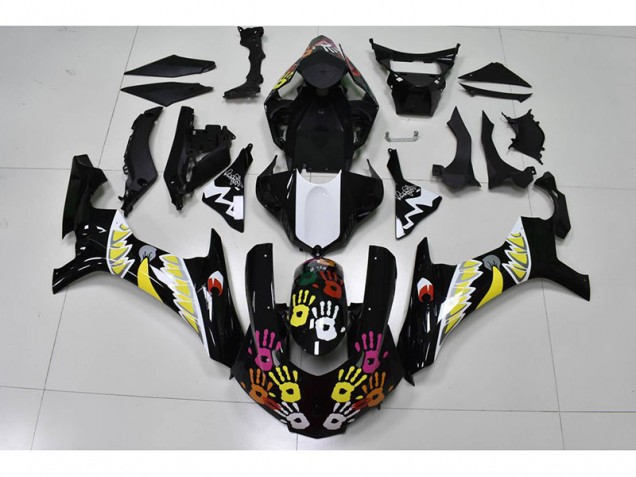 Carene Yamaha R1 15-19 - Nero Bianco Carene Yamaha R1 15-19 - Nero Bianco