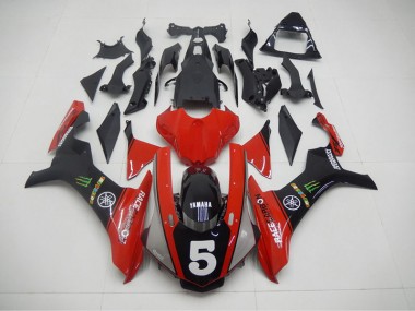 Carene Yamaha R1 15-19 - Nero Rosso 5
