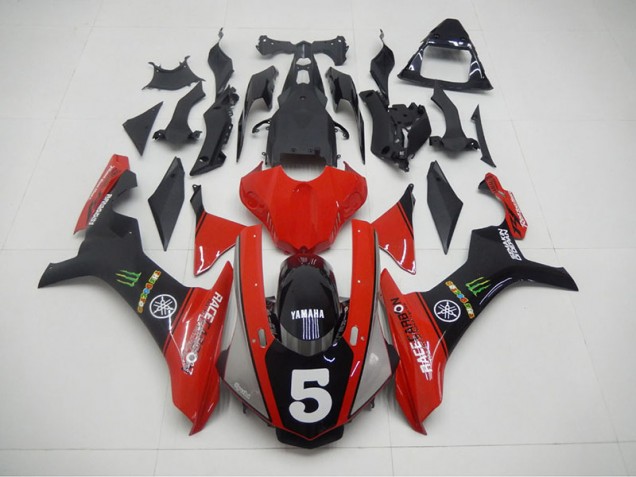 Carene Yamaha R1 15-19 - Nero Rosso 5