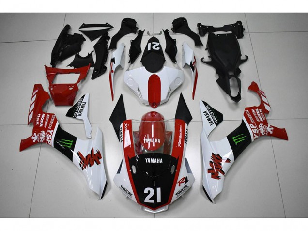 Carene Yamaha R1 15-19 - Rosso Nero 21 Carene Yamaha R1 15-19 - Rosso Nero 21