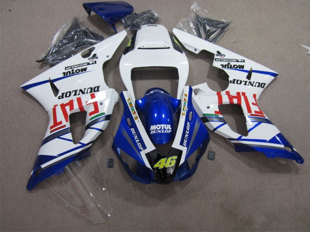 Carene Yamaha R1 98-99 - Blu Bianco Motul Dunlop 46 Carene Yamaha R1 98-99 - Blu Bianco Motul Dunlop 46