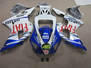 Carene Yamaha R1 98-99 - Blu Bianco Motul Fiat 46