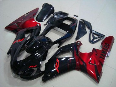Carene Yamaha R1 98-99 - Nero Rosso