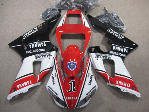 Carene Yamaha R1 98-99 - Rosso Bianco Nero 50 Carene Yamaha R1 98-99 - Rosso Bianco Nero 50
