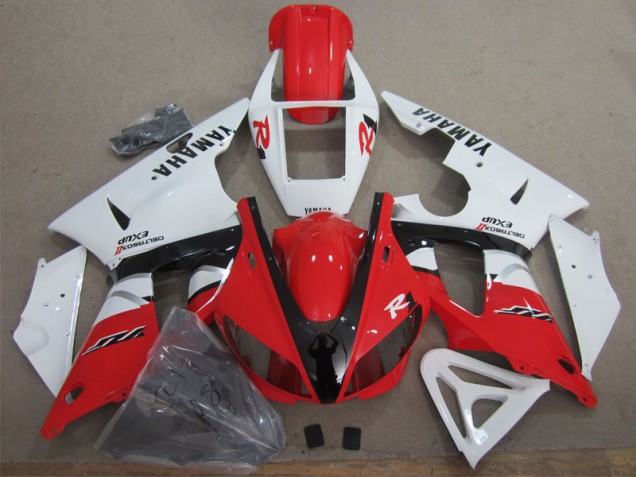 Carene Yamaha R1 98-99 - Rosso Bianco Nero Decal Carene Yamaha R1 98-99 - Rosso Bianco Nero Decal