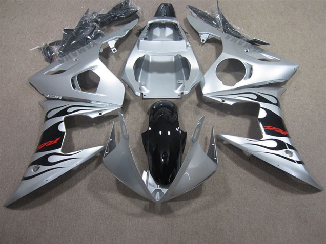 Carene Yamaha R6 03-05 - Argento Nero Rosso Decal Carene Yamaha R6 03-05 - Argento Nero Rosso Decal