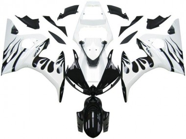 Carene Yamaha R6 03-05 - Bianco Fiamma Nero