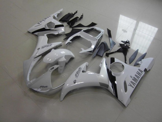 Carene Yamaha R6 03-05 - Bianco & Grigio Decalcomanie Carene Yamaha R6 03-05 - Bianco & Grigio Decalcomanie