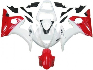 Carene Yamaha R6 03-05 - Bianco Rosso