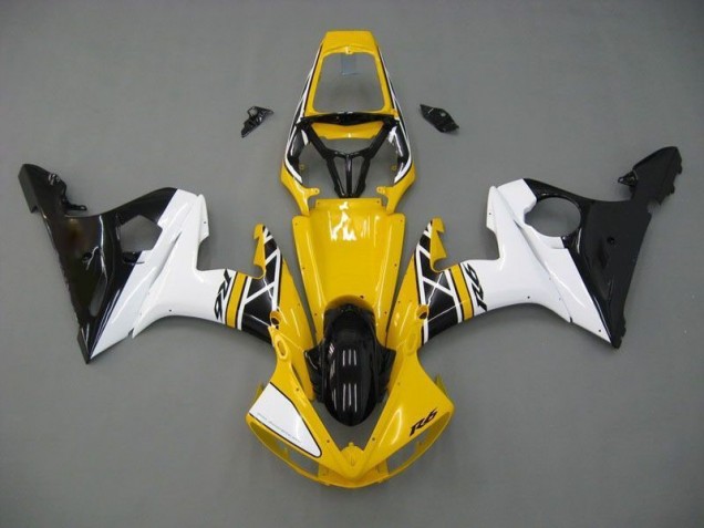 Carene Yamaha R6 03-05 - Giallo Bianco Nero Carene Yamaha R6 03-05 - Giallo Bianco Nero